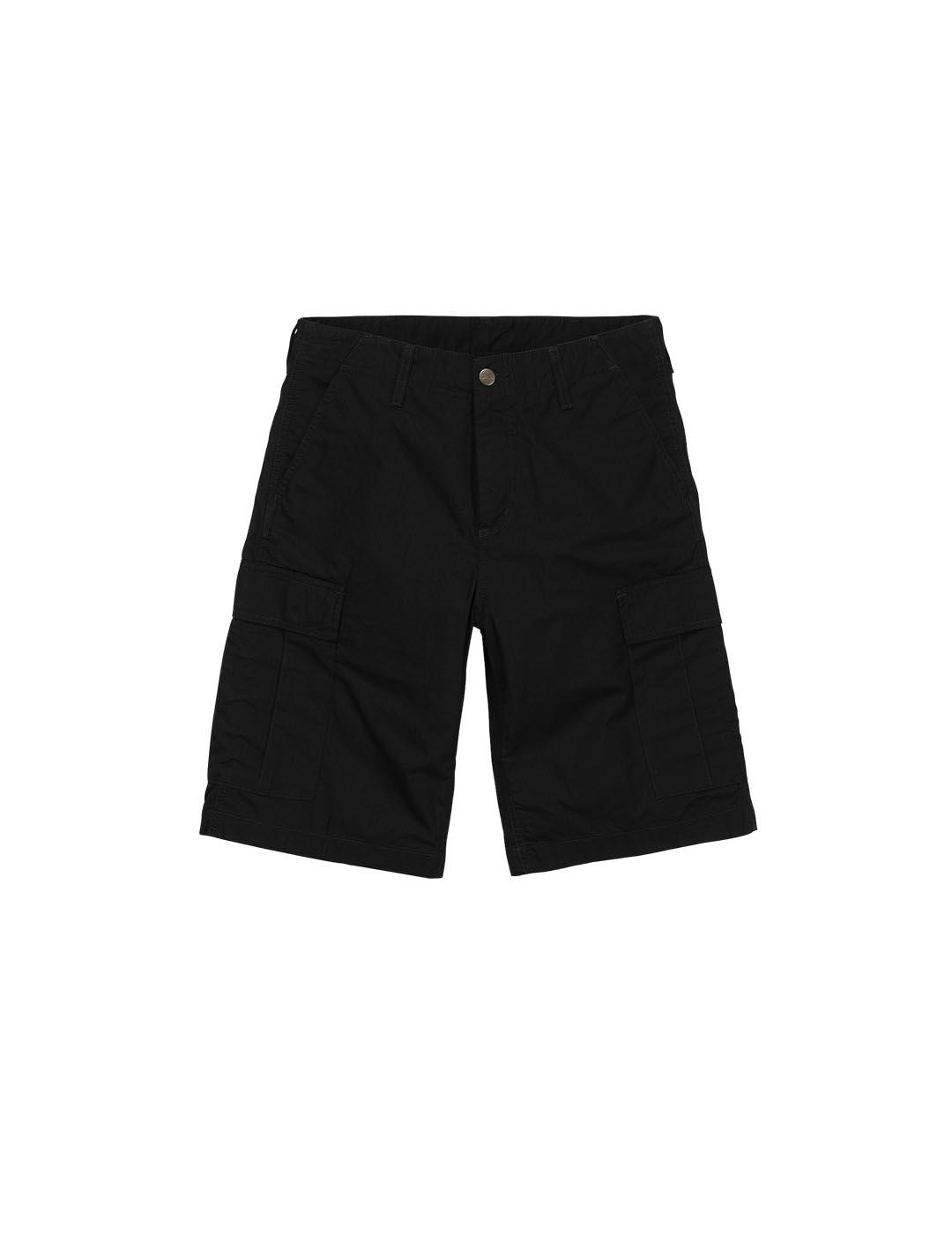 Bermuda Carhartt WIP Regular Cargo Negro Hombre