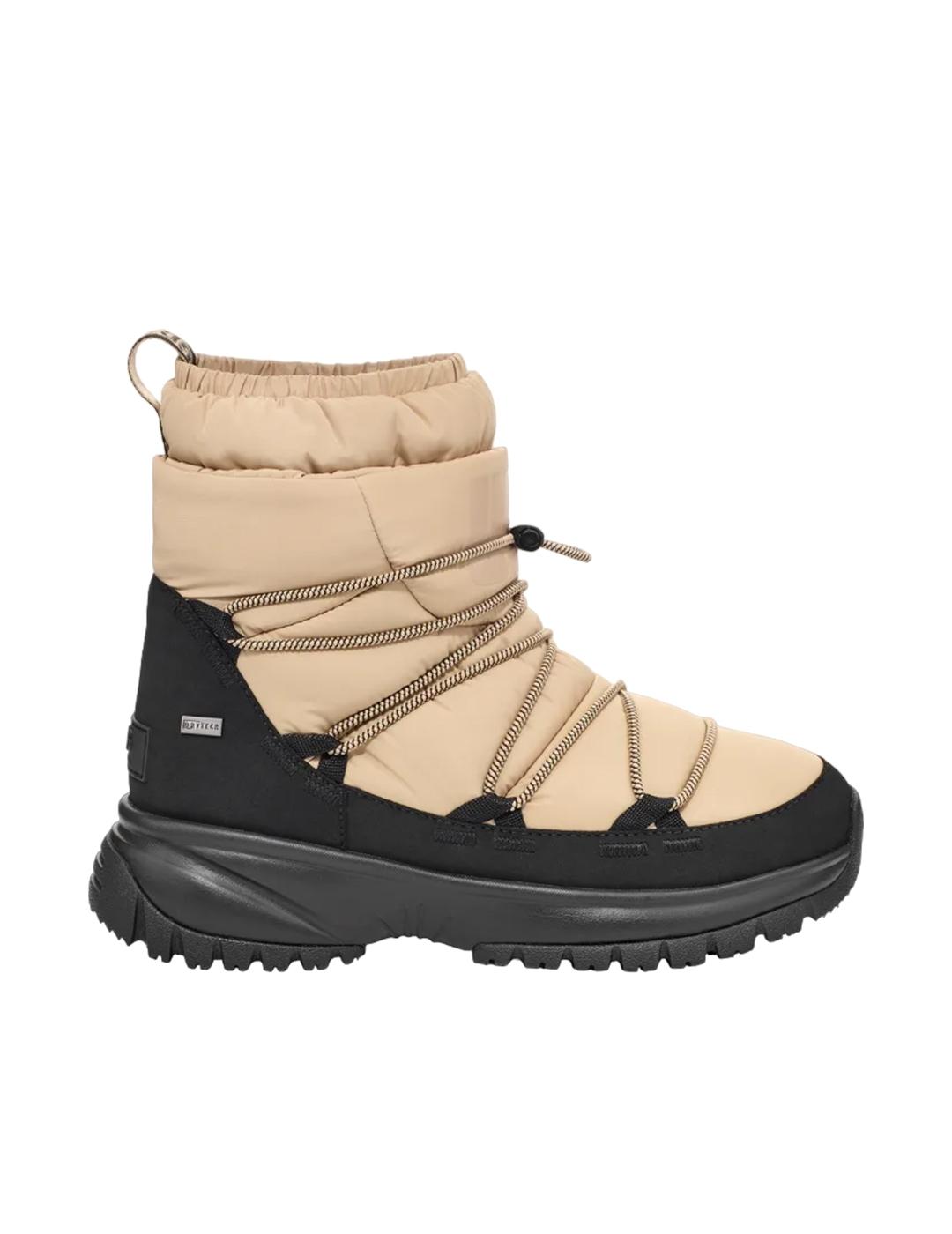 Bota Ugg Yose Puffer Mid Beige Mujer