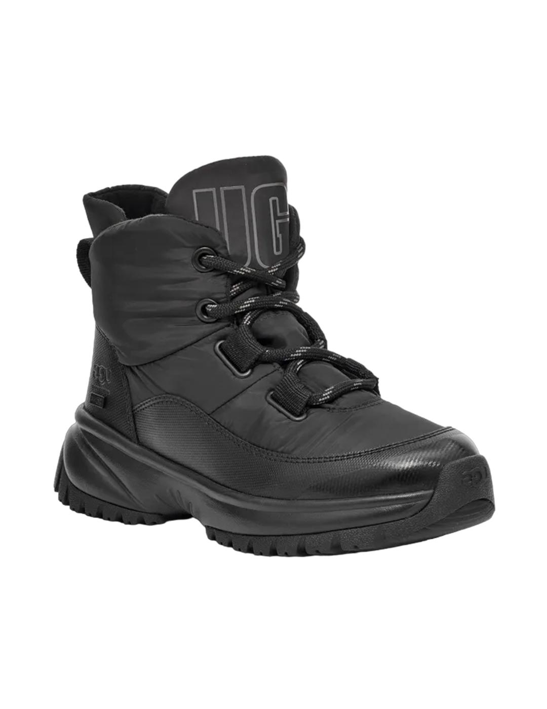 Bota Ugg Yose Puffer Lace Negro Mujer