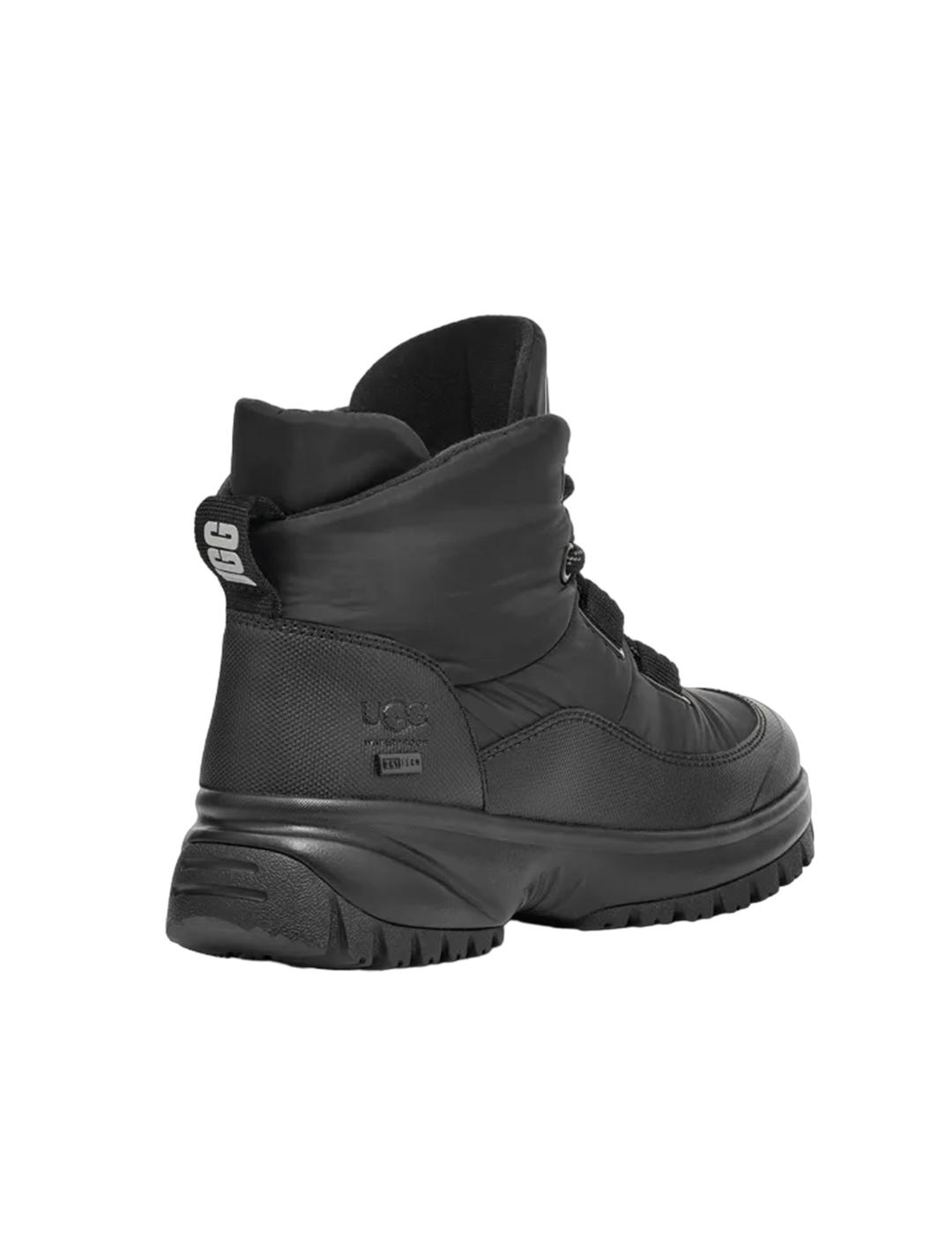 Bota Ugg Yose Puffer Lace Negro Mujer