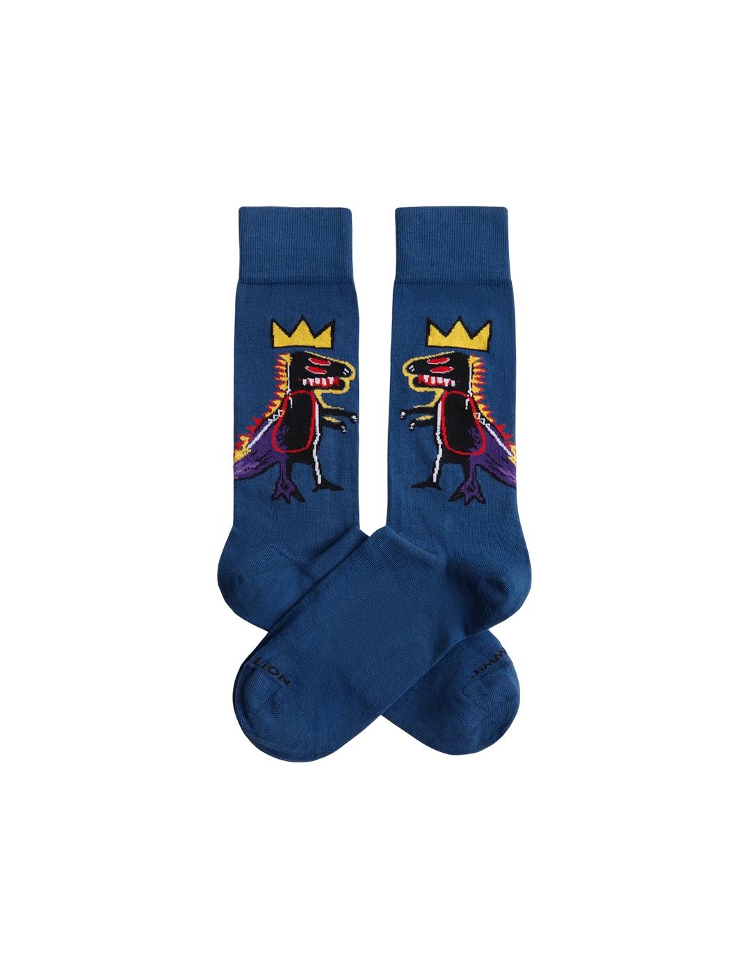 Calcetín Jimmy Lion Basquiat pez dispenser Azul Unisex