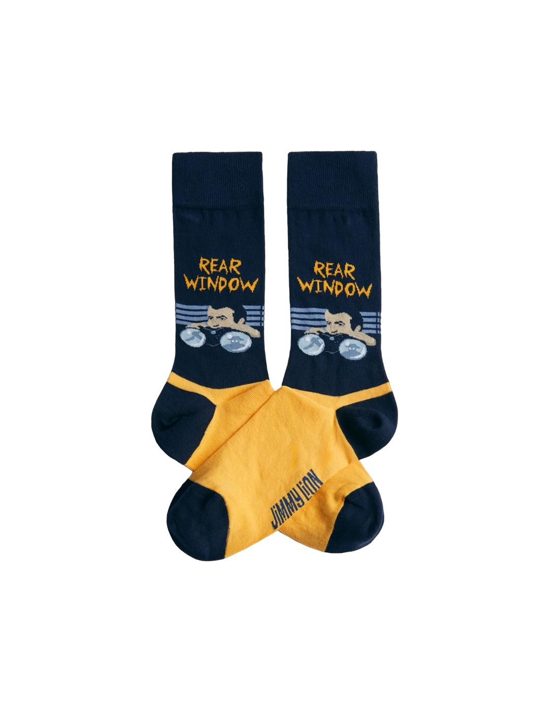 Calcetín Jimmy Lion Hitchcock Rear Window Marino Unisex