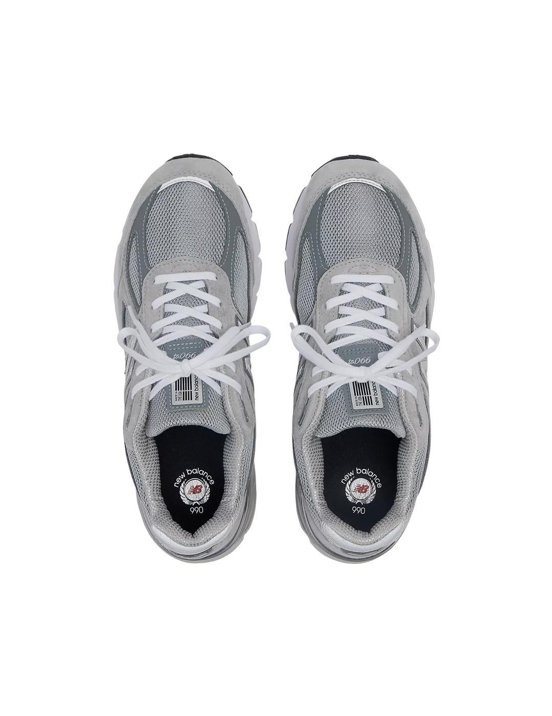 Zapatilla New Balance Made in USA 990v4 Core Gris Unisex