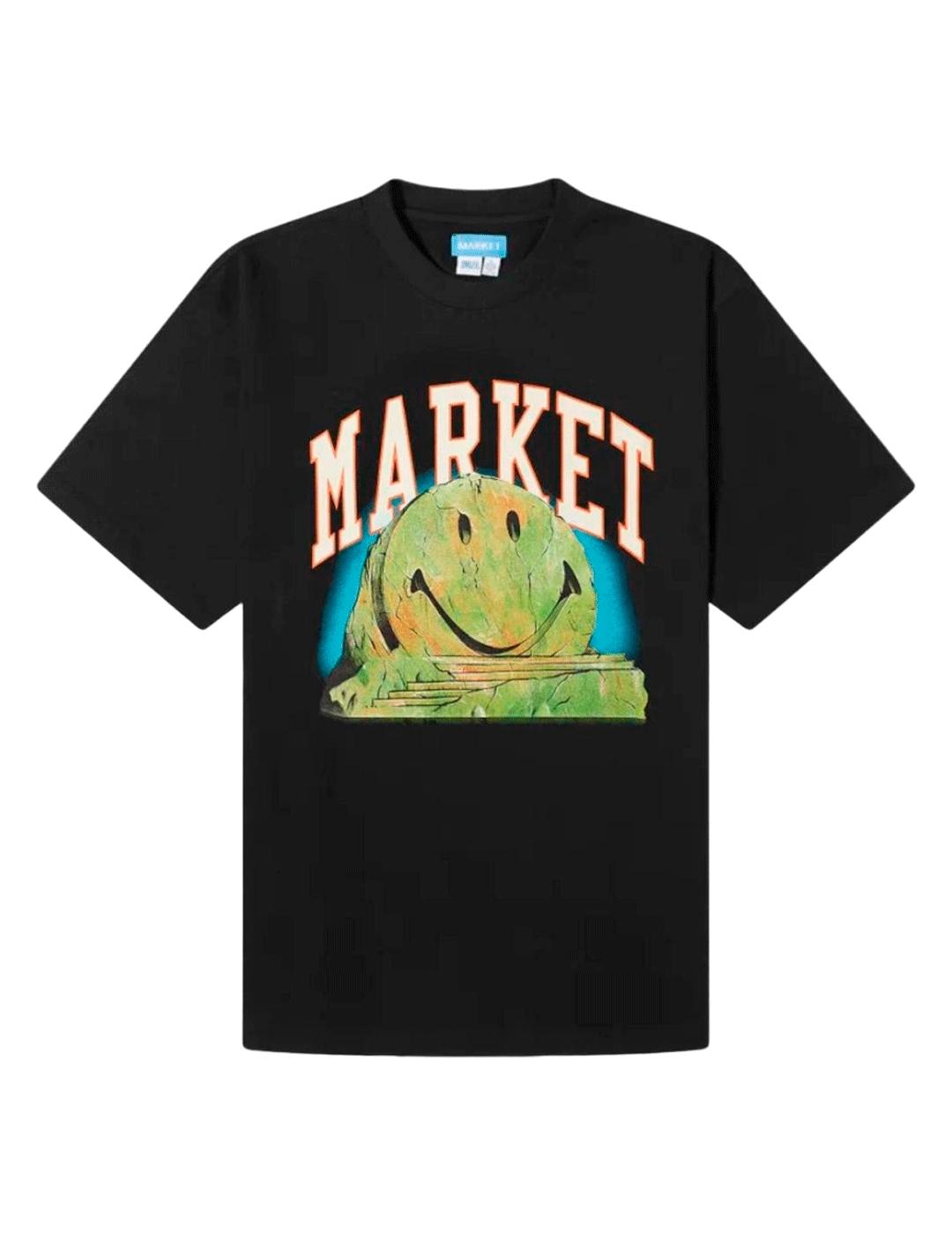 Camiseta Market Smiley Out Of Body Negro Hombre