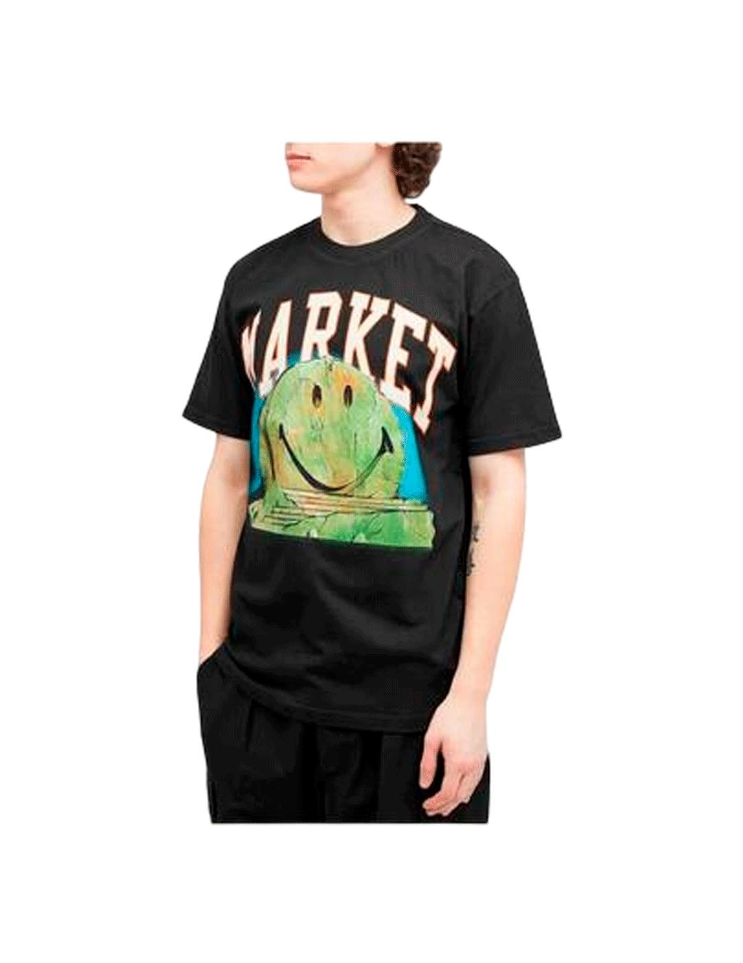 Camiseta Market Smiley Out Of Body Negro Hombre