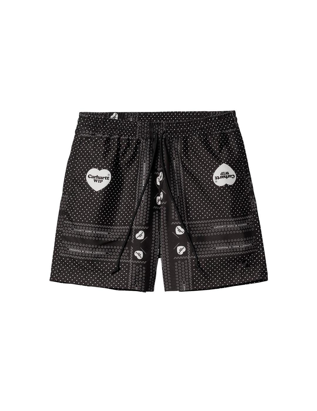 Bañador Carhartt Heart Bandana Negro Hombre