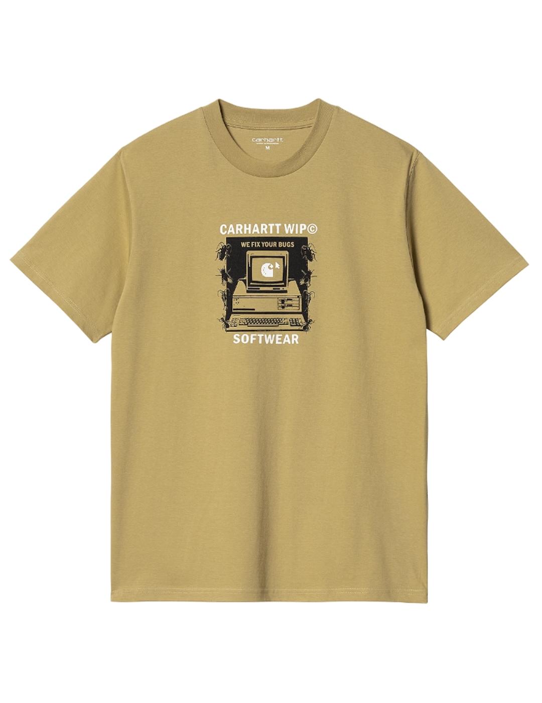 Camiseta Carhartt S/S Fixed Bugs Marrón Unisex