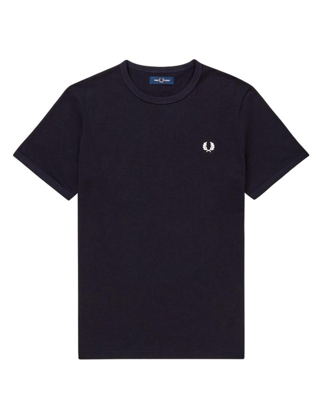 Camiseta Fred Perry Ringer Marino Hombre