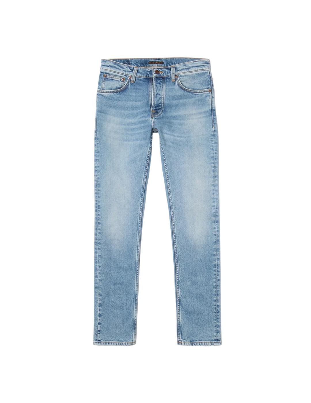 Pantalón Vaquero Nudie Jeans Grim Tim Azul Hombre