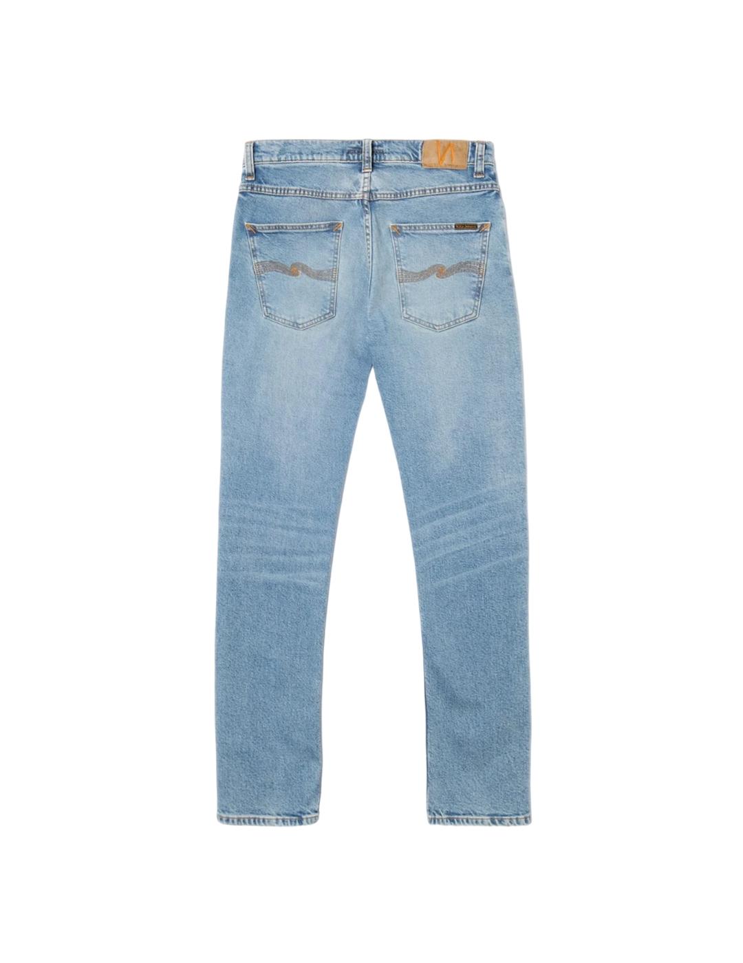 Pantalón Vaquero Nudie Jeans Grim Tim Azul Hombre