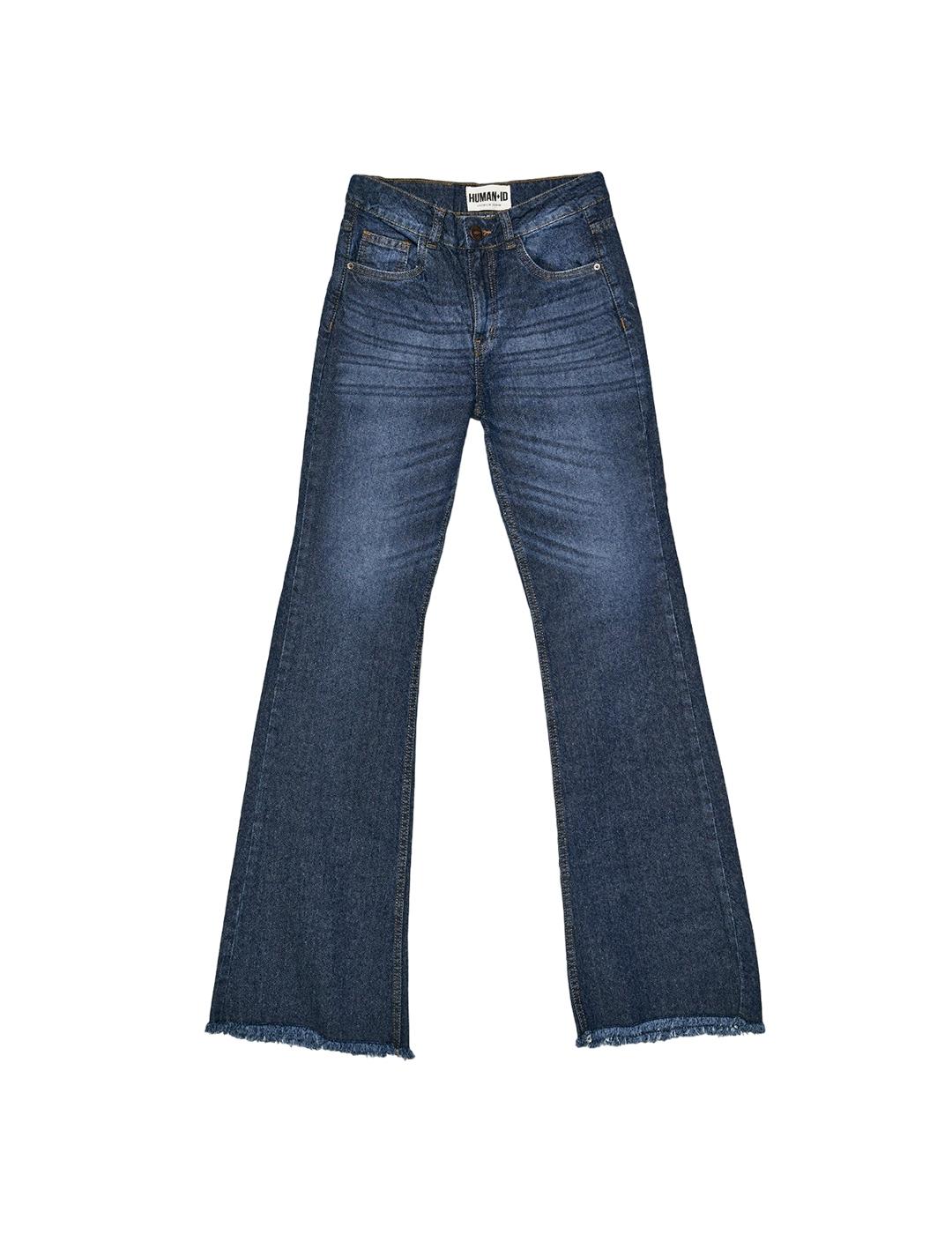 Pantalón Human+ID 70s Star Manglar Azul Mujer