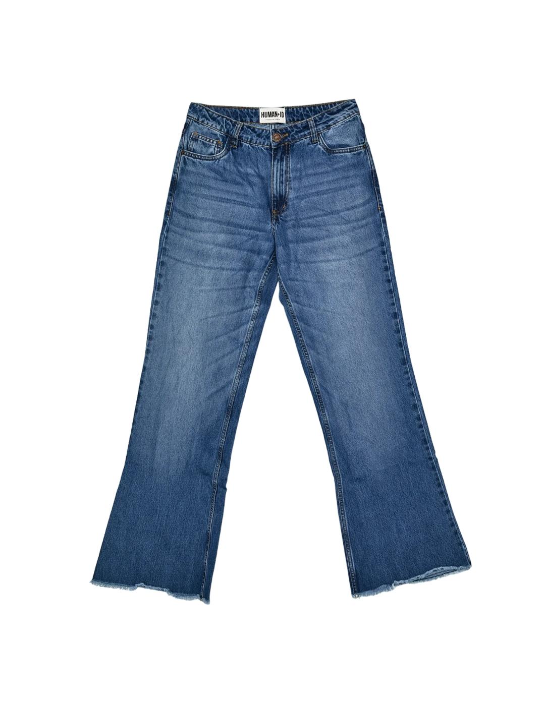 Pantalón Human+ID 70s Donna Manglar Azul Mujer