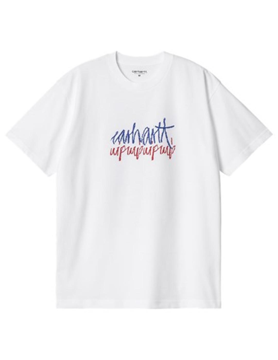 Camiseta Carhartt S/S Stereo Blanca Hombre