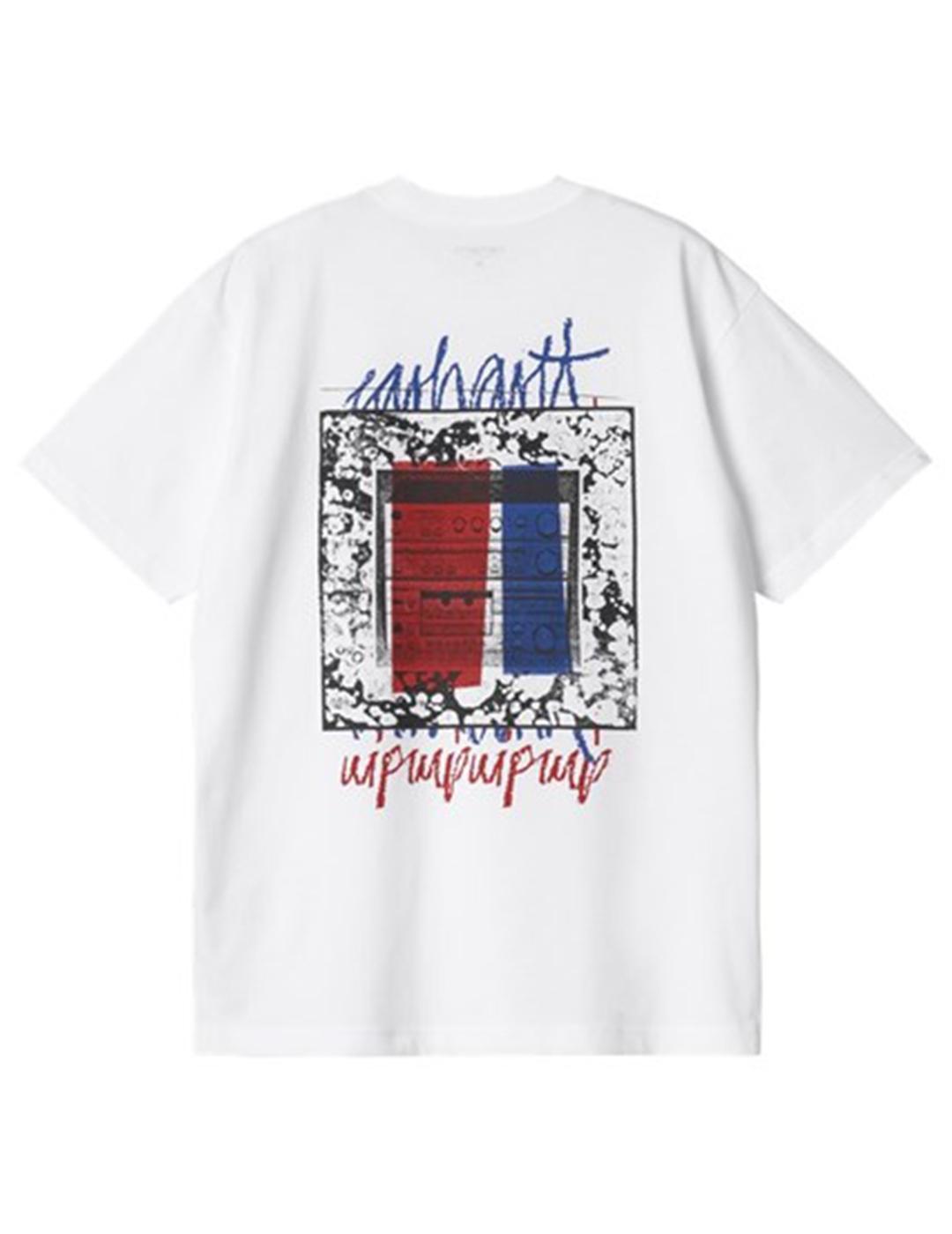 Camiseta Carhartt S/S Stereo Blanca Hombre