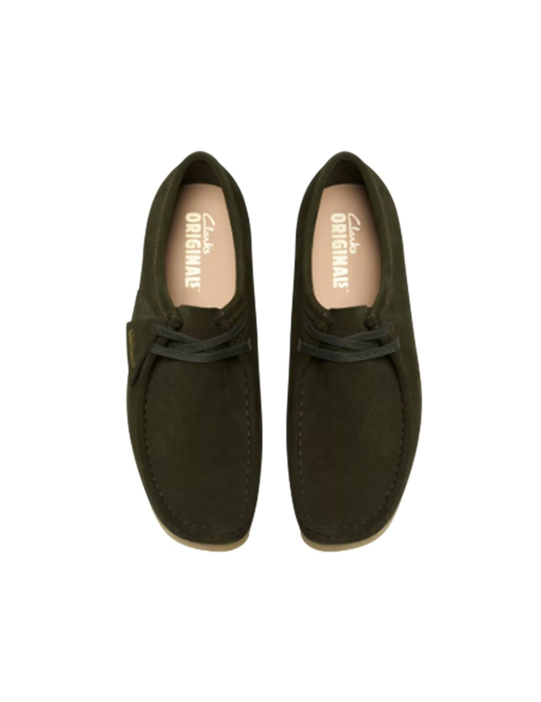 Zapato Clarks Wallabee Forest Verde Hombre