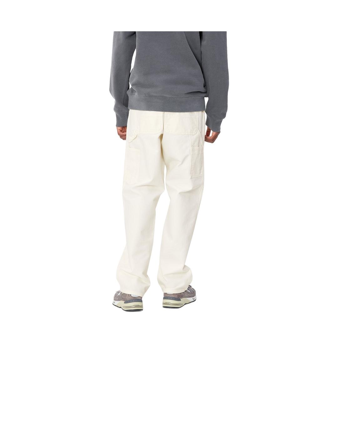 Pantalon Carhartt Single Knee Blanco Hombre