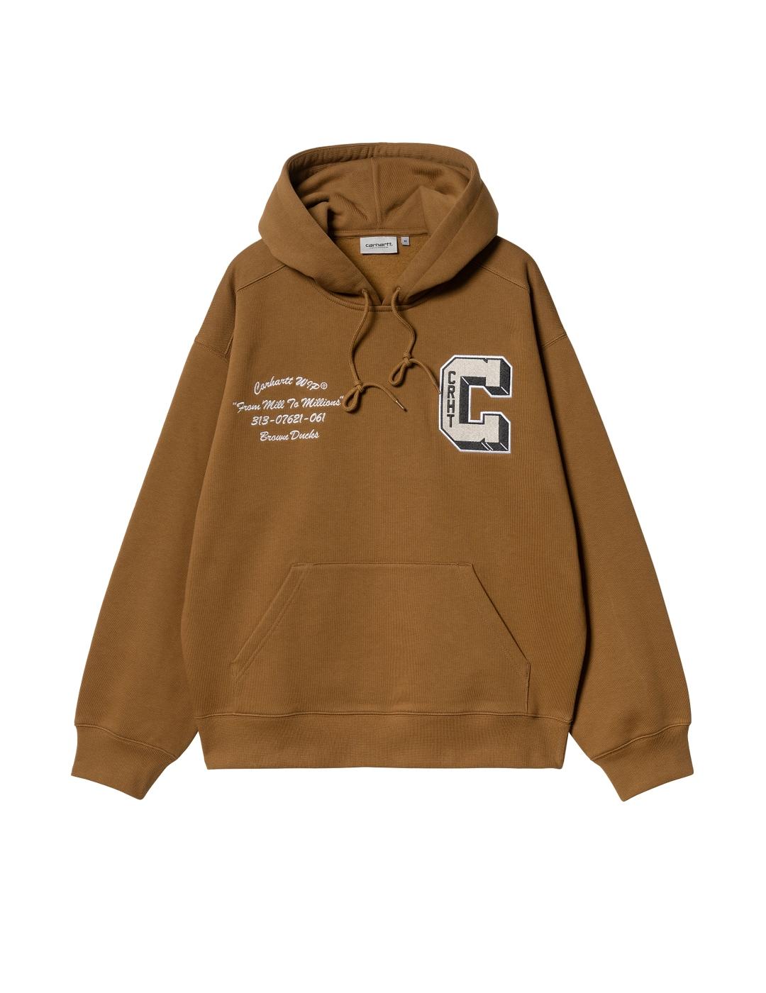 Sudadera Carhartt Hooded Brown Ducks Hombre Carhartt Wip para