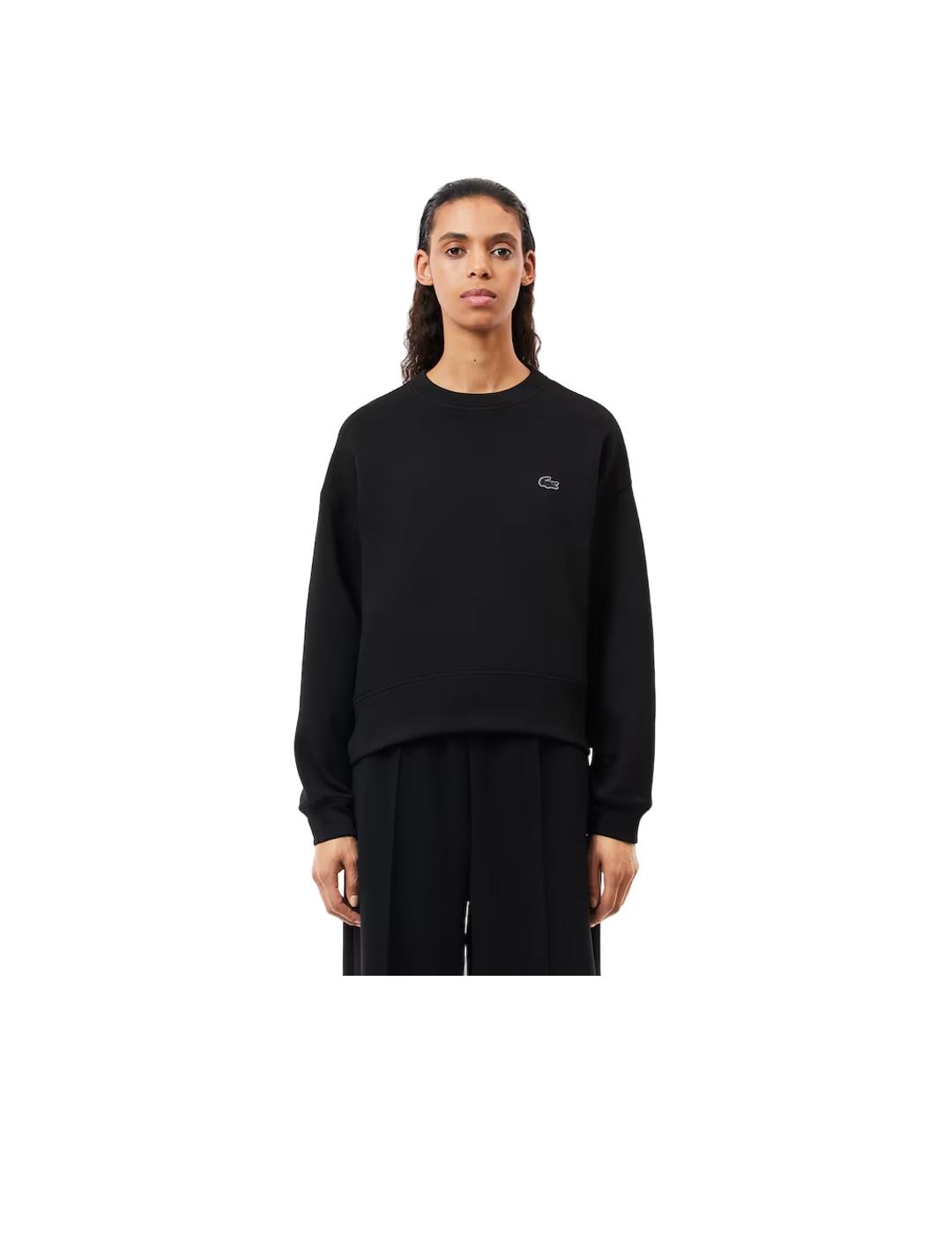 Sudadera Lacoste Jogger Negra Mujer