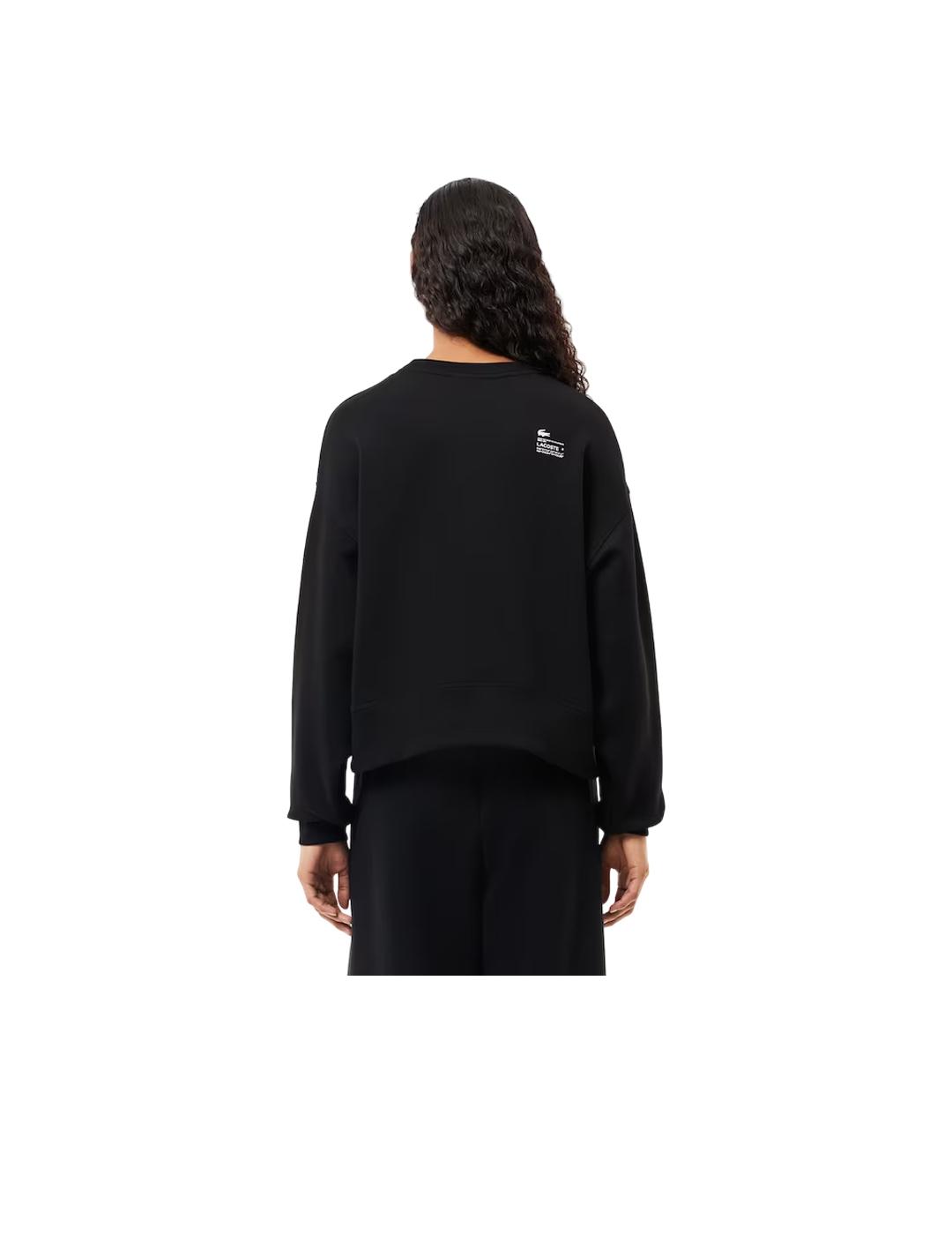 Sudadera Lacoste Jogger Negra Mujer