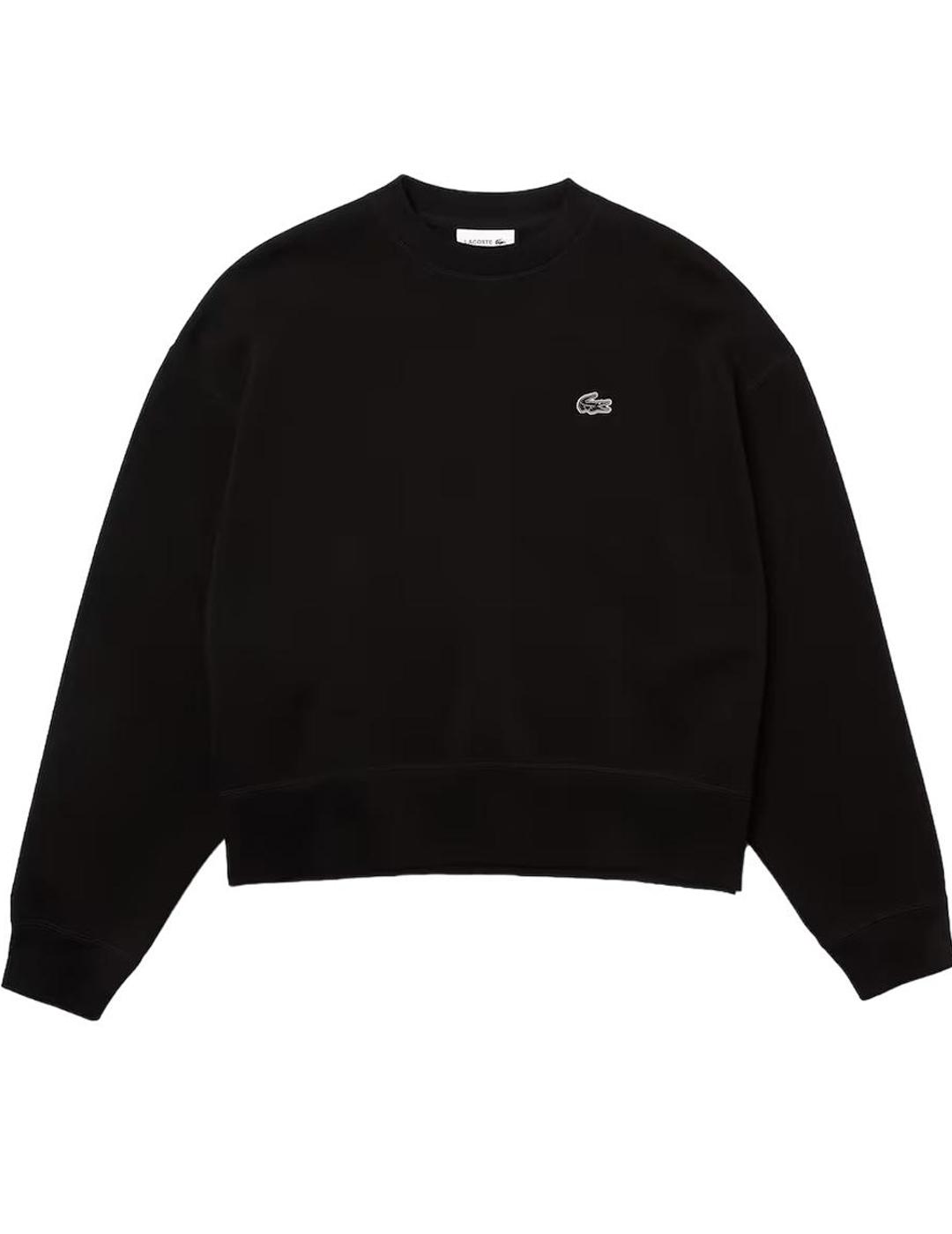 Sudadera Lacoste Jogger Negra Mujer