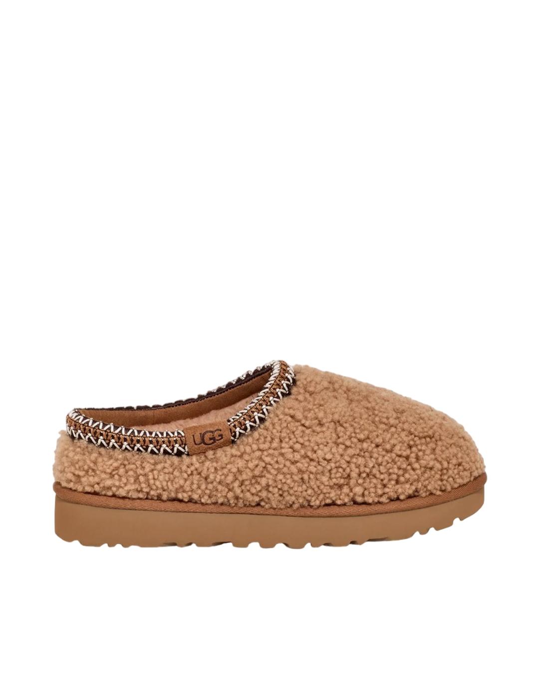 Zueco UGG W Tasman Maxi Curly Camel Mujer