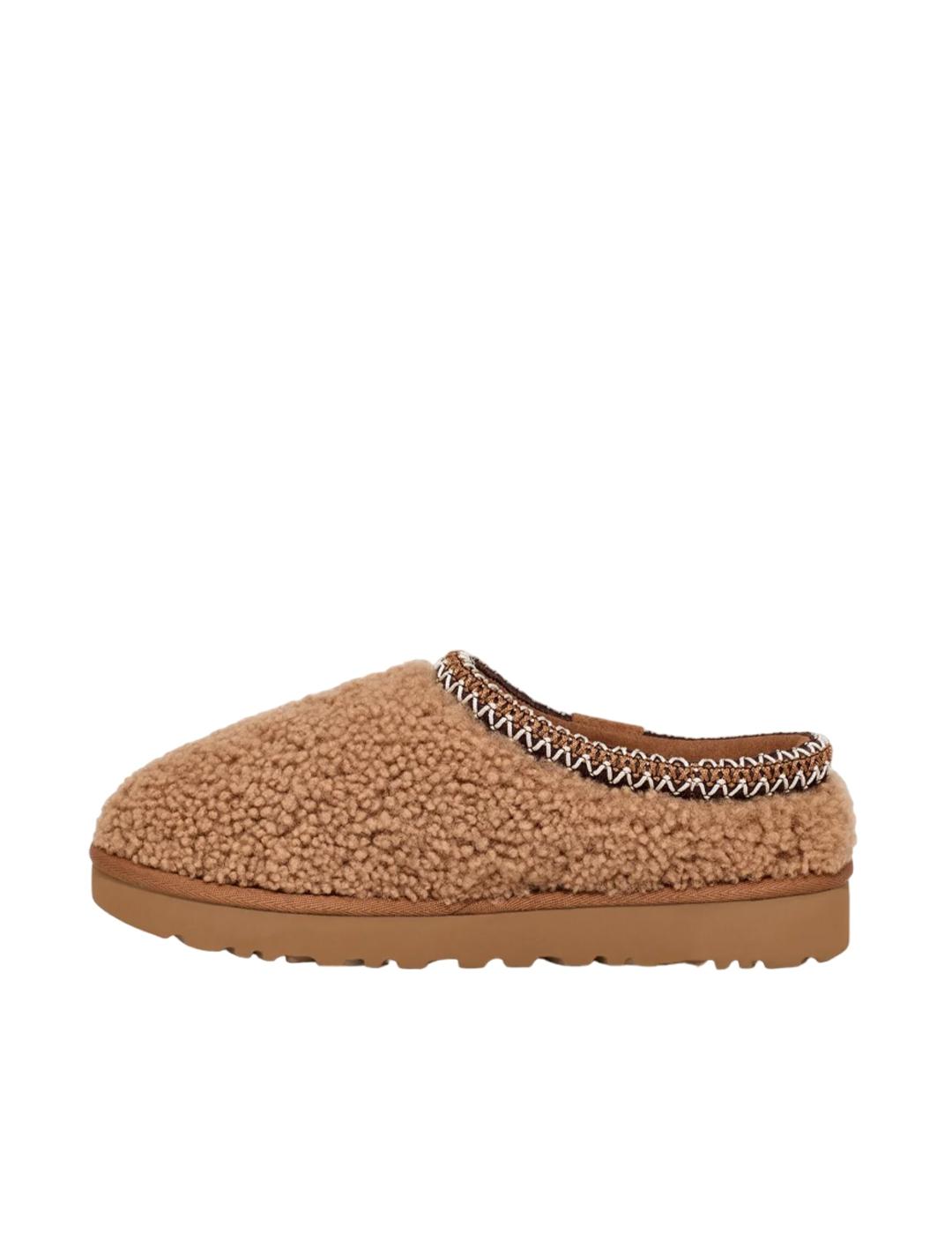 Zueco UGG W Tasman Maxi Curly Camel Mujer