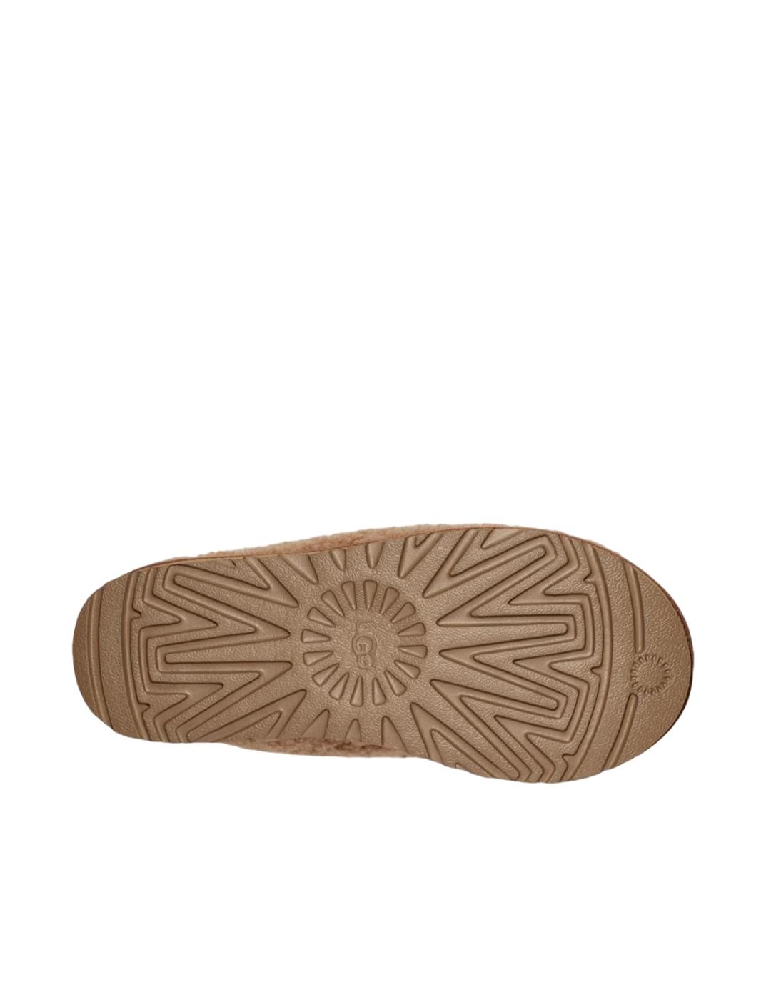 Zueco UGG W Tasman Maxi Curly Camel Mujer