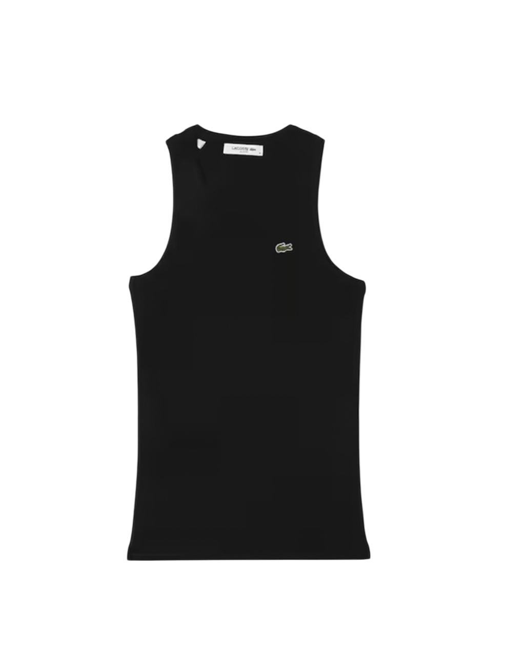 Camiseta Sin mangas Lacoste Negra Mujer