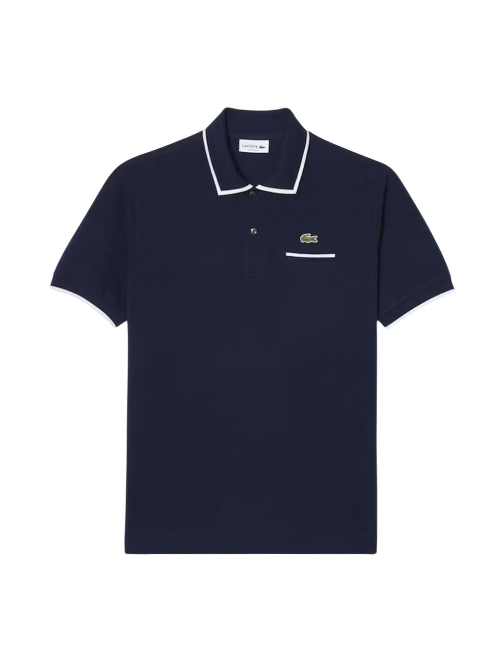 Polo Lacoste Paris Azul Hombre