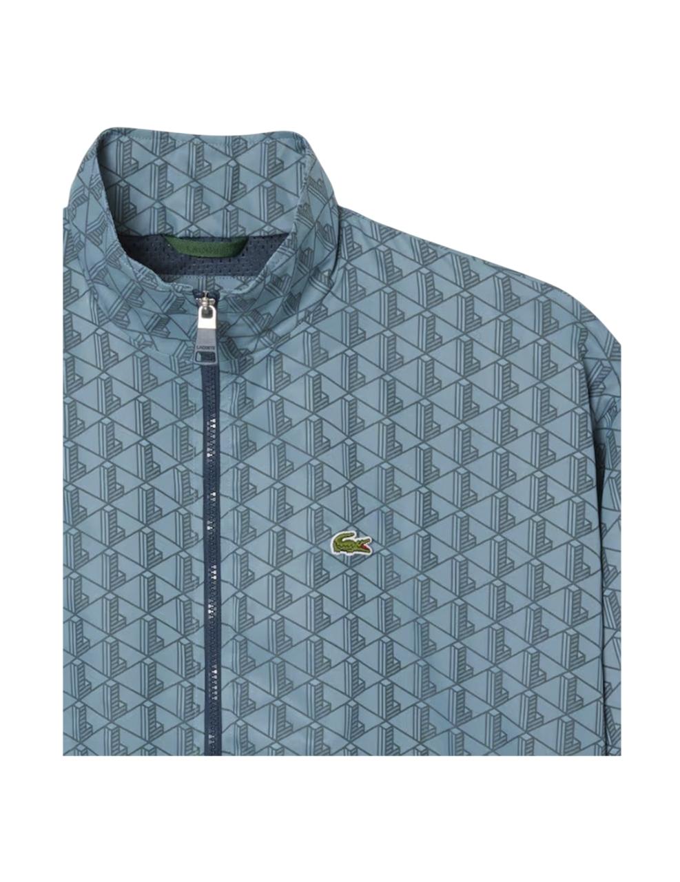 Chaqueta Lacoste Monogram Track Azul Hombre