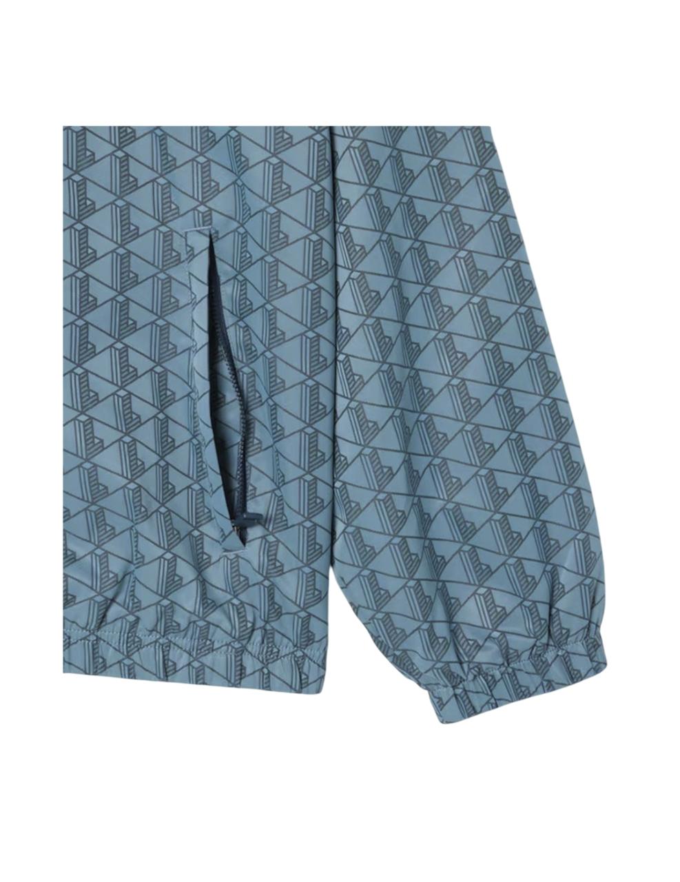 Chaqueta Lacoste Monogram Track Azul Hombre