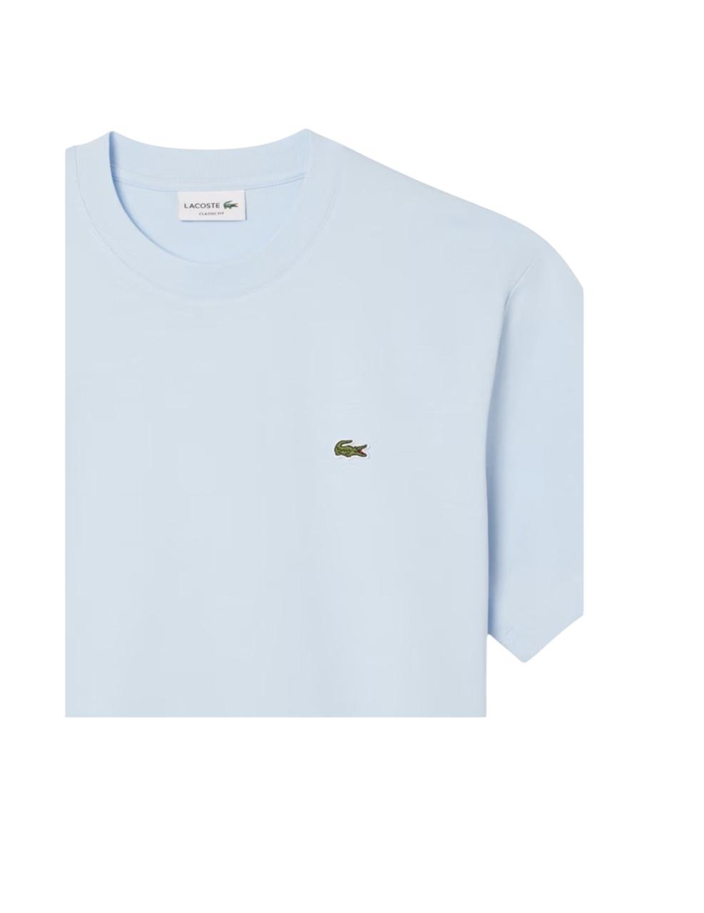 Camiseta Lacoste Classic Fit Mid Celeste Hombre