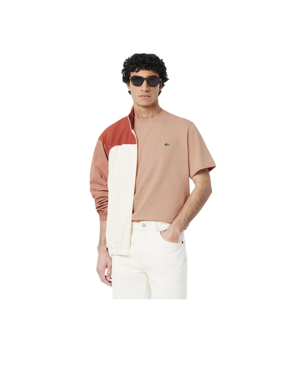 Camiseta Lacoste Classic Fit Mid Rosa Hombre