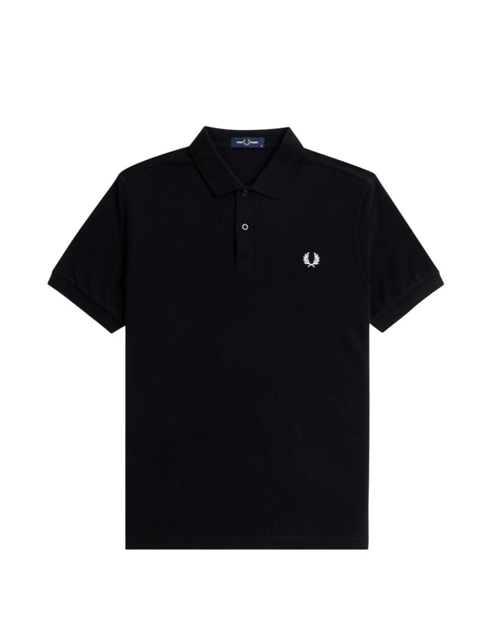 Polo Fred Perry PLAIN Negro Hombre