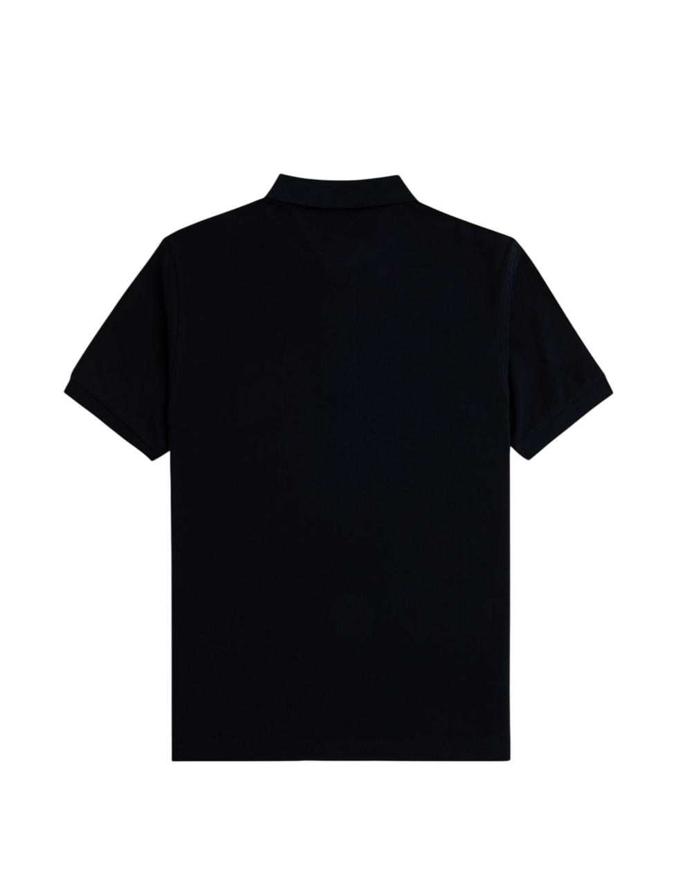Polo Fred Perry PLAIN Negro Hombre