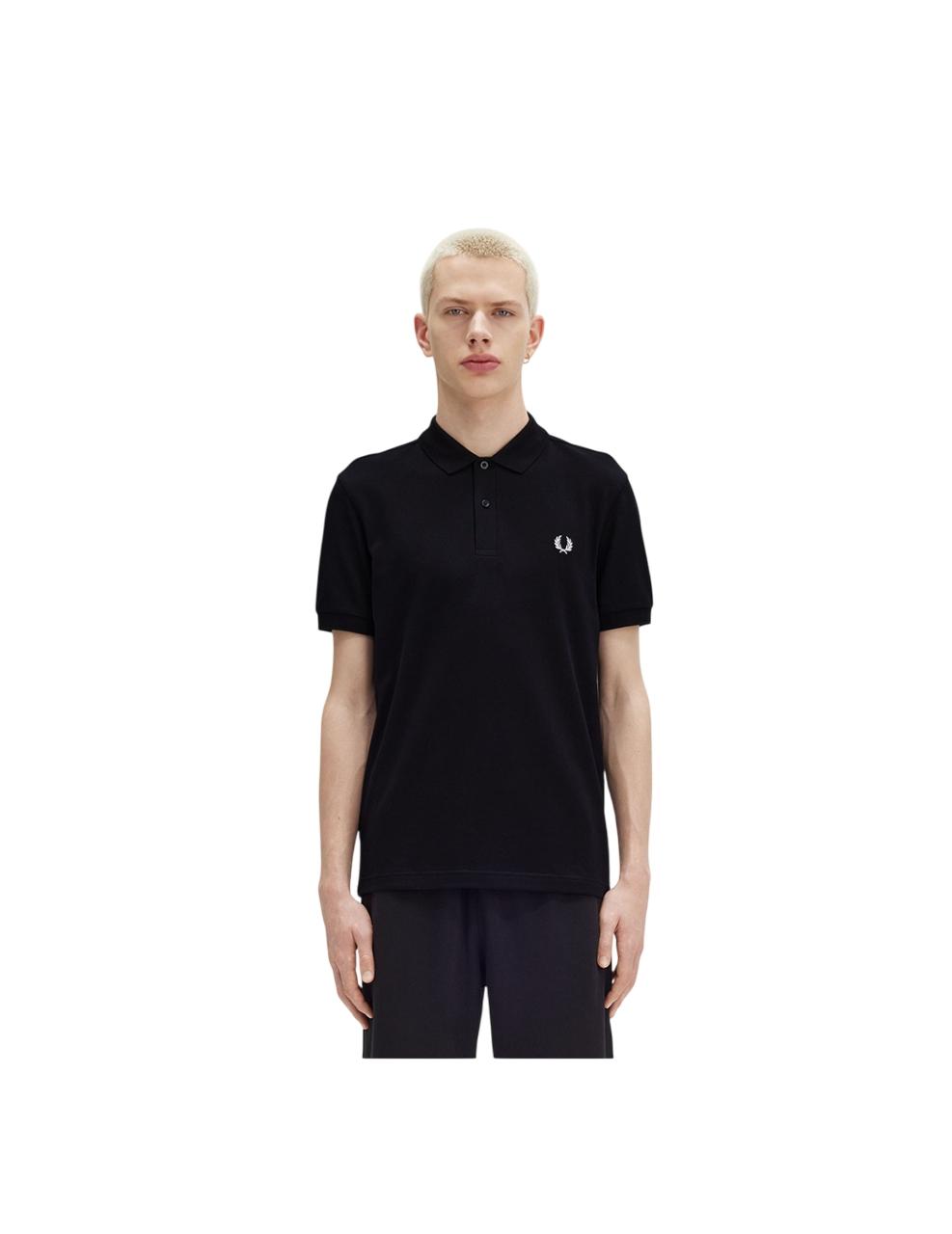 Polo Fred Perry PLAIN Negro Hombre