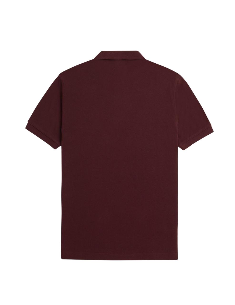 Polo Fred Perry PLAIN Granate Hombre