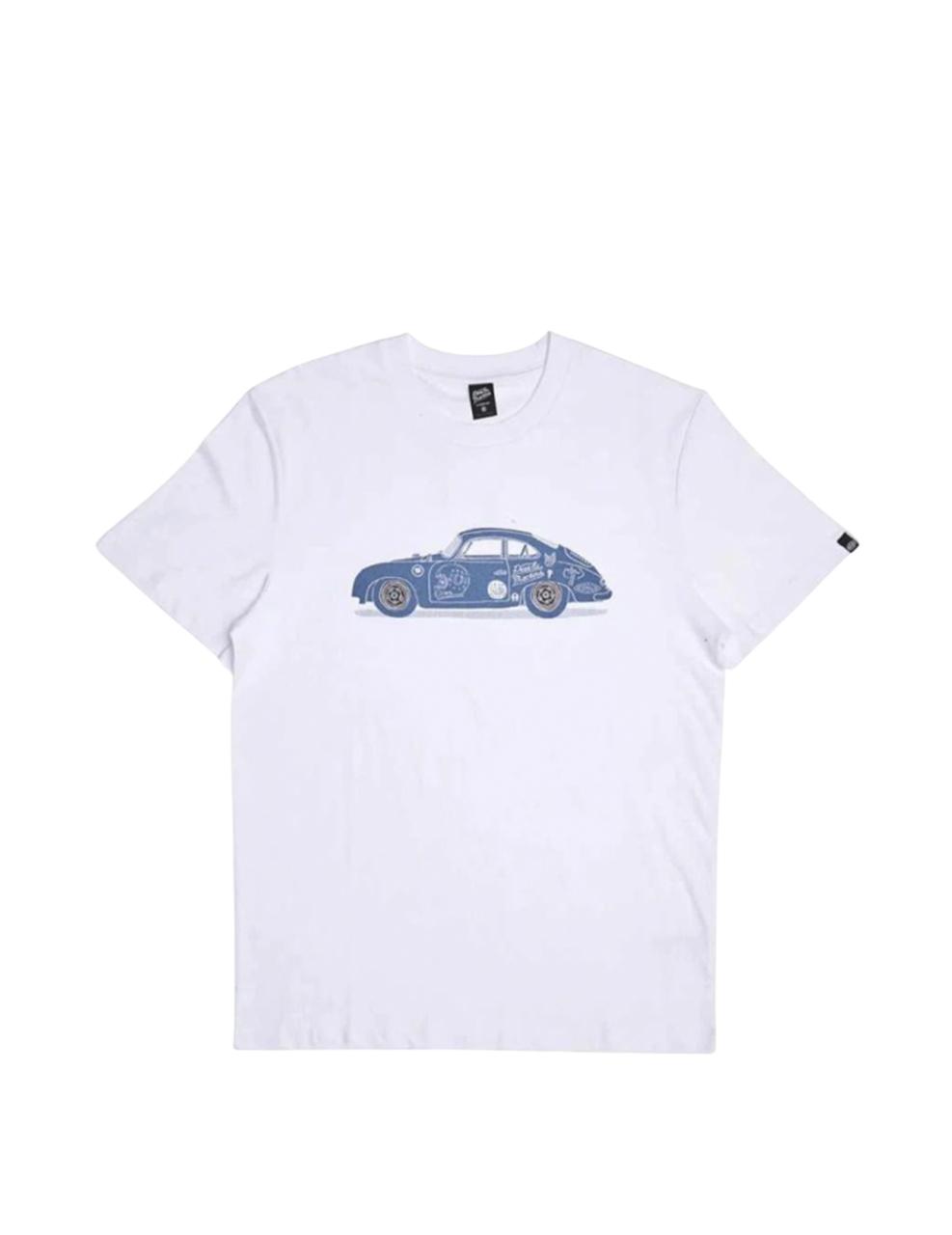 Camiseta Deus Ex Machina 356 Porsche Blanco Hombre