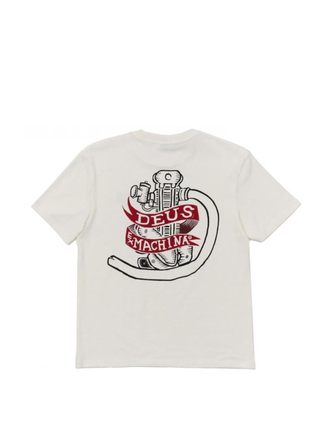 Camiseta Deus Ex Machina Jailer Blanca Hombre