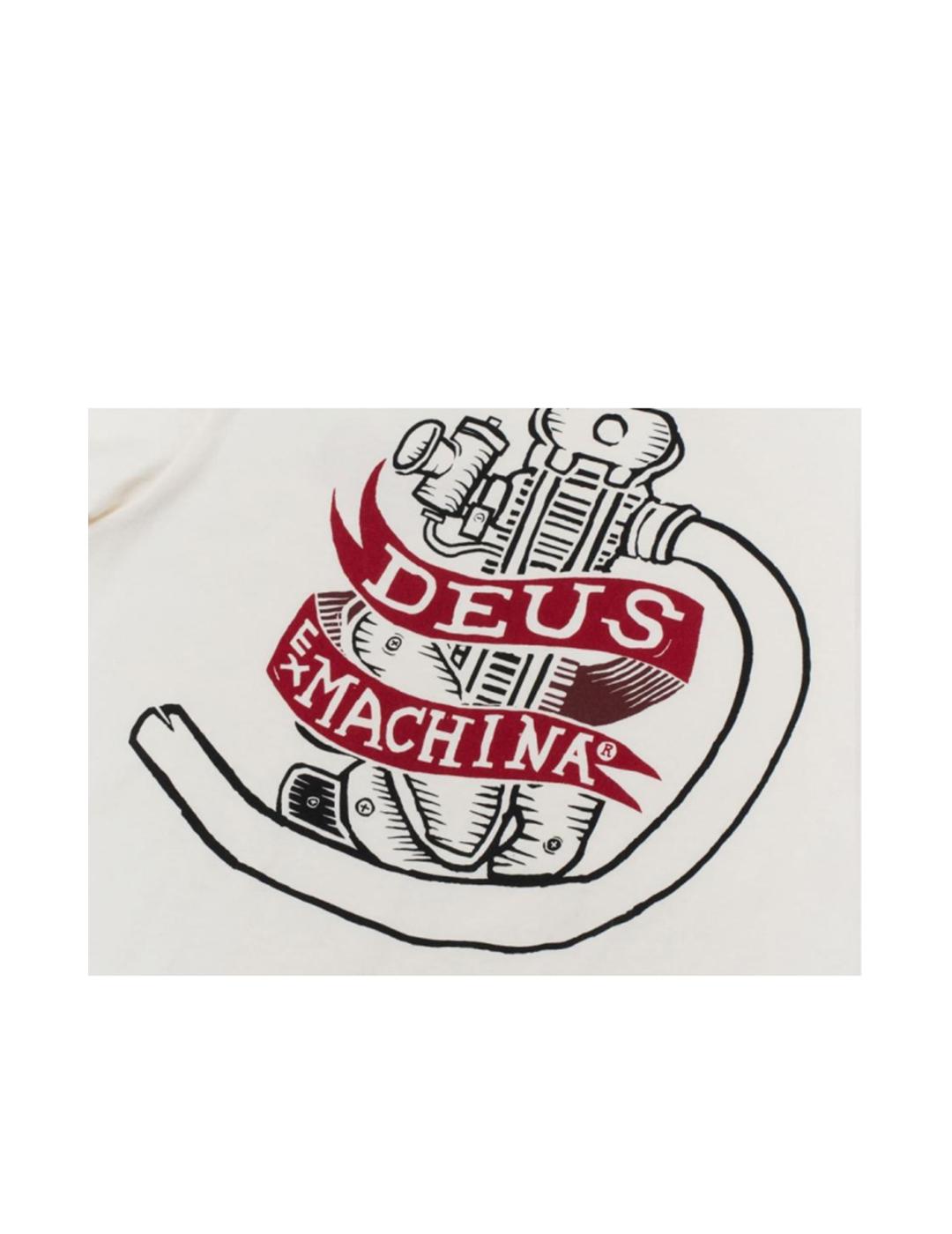Camiseta Deus Ex Machina Jailer Blanca Hombre