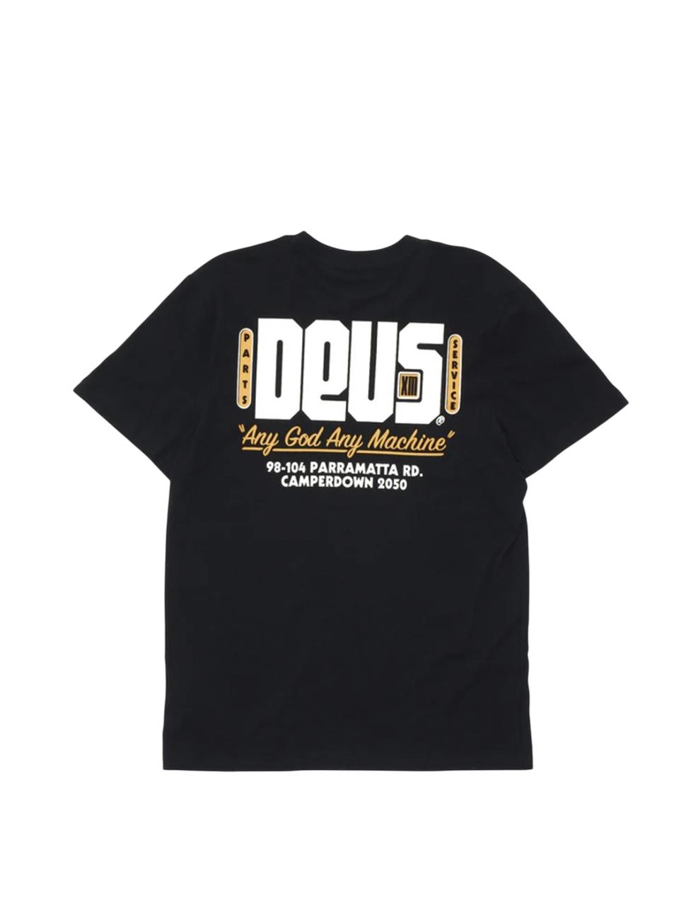 Camiseta Deus Ex Machina Outage Negro Hombre