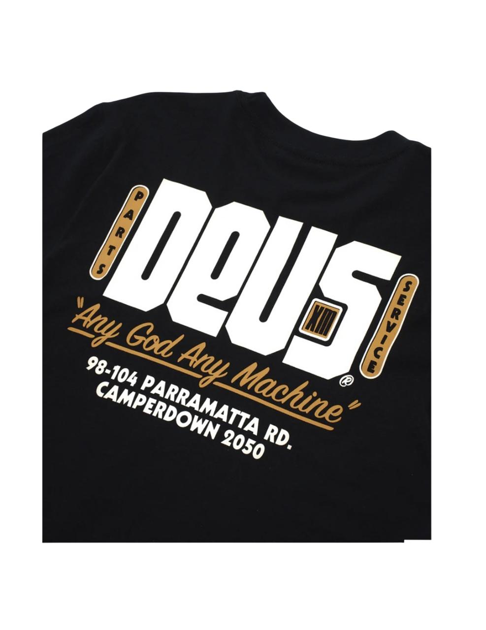 Camiseta Deus Ex Machina Outage Negro Hombre
