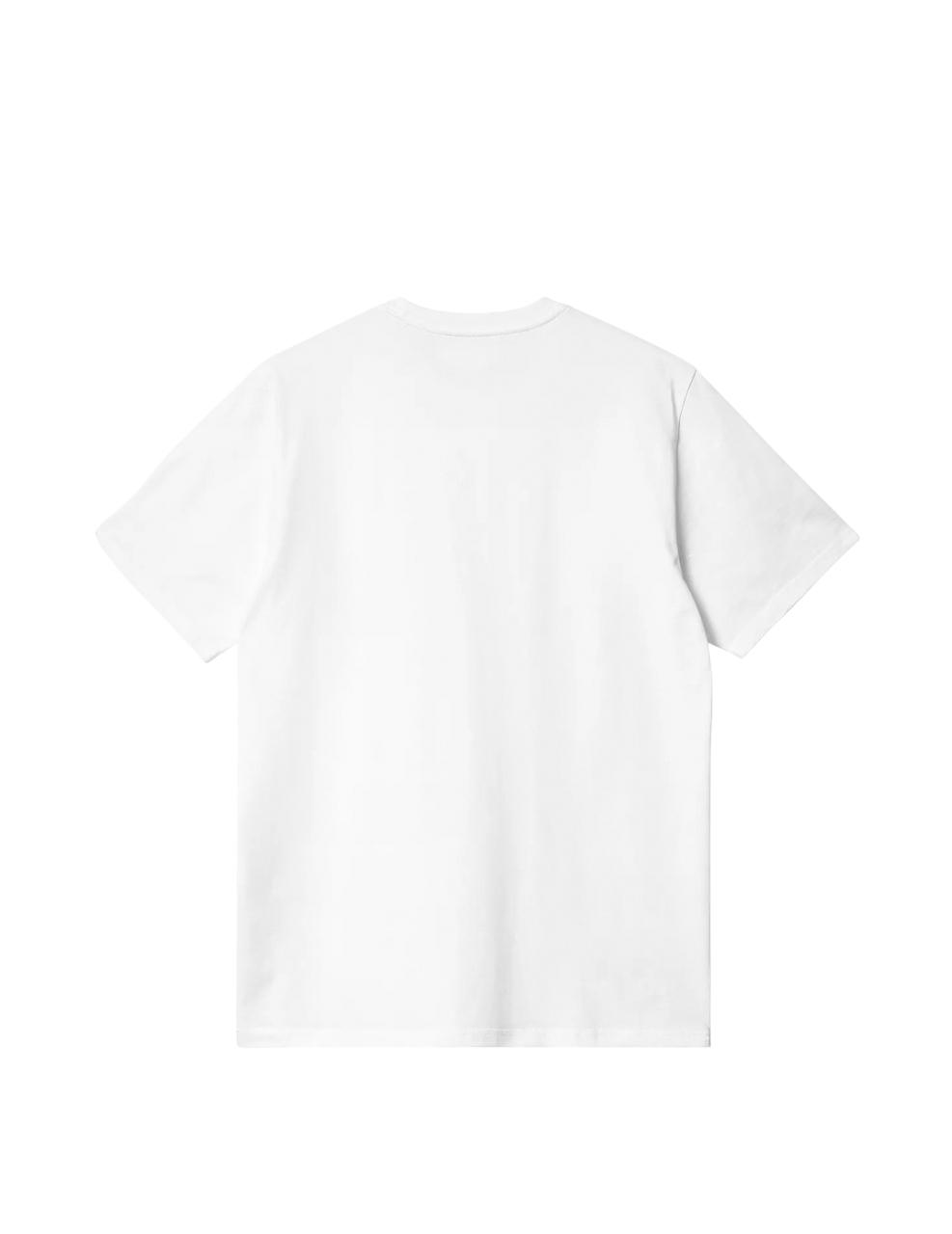Camiseta Carhartt Wip Heart Pocket Blanco Hombre