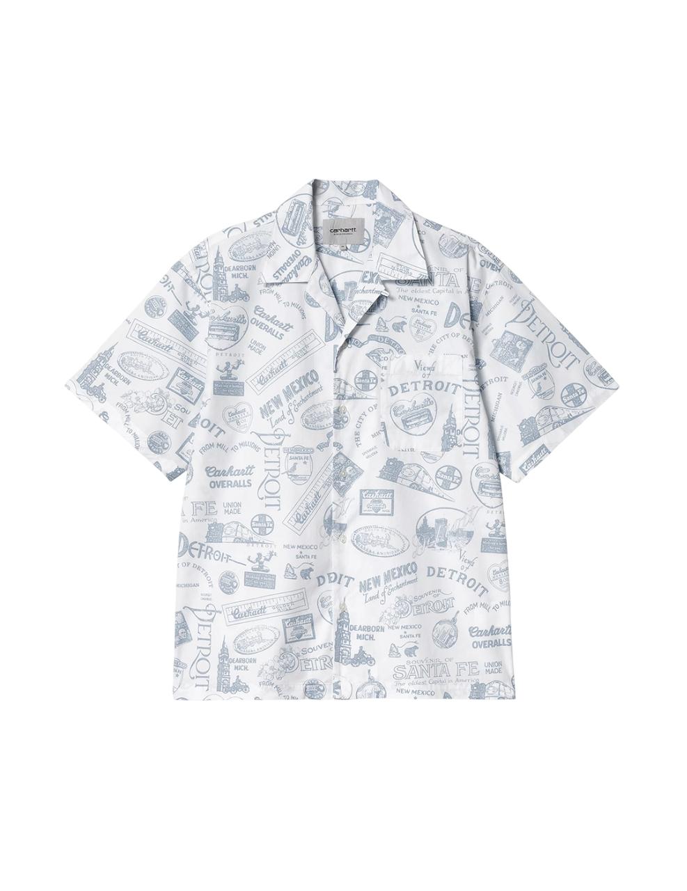 Camisa Carhartt Wip State Souvenir Blanca Hombre