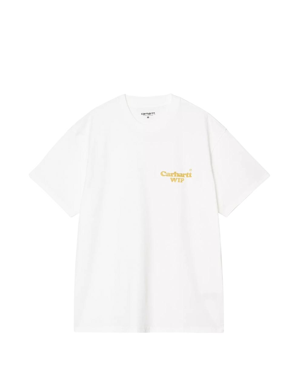 Camiseta Carhartt Wip Hartt Chain Blanco Hombre