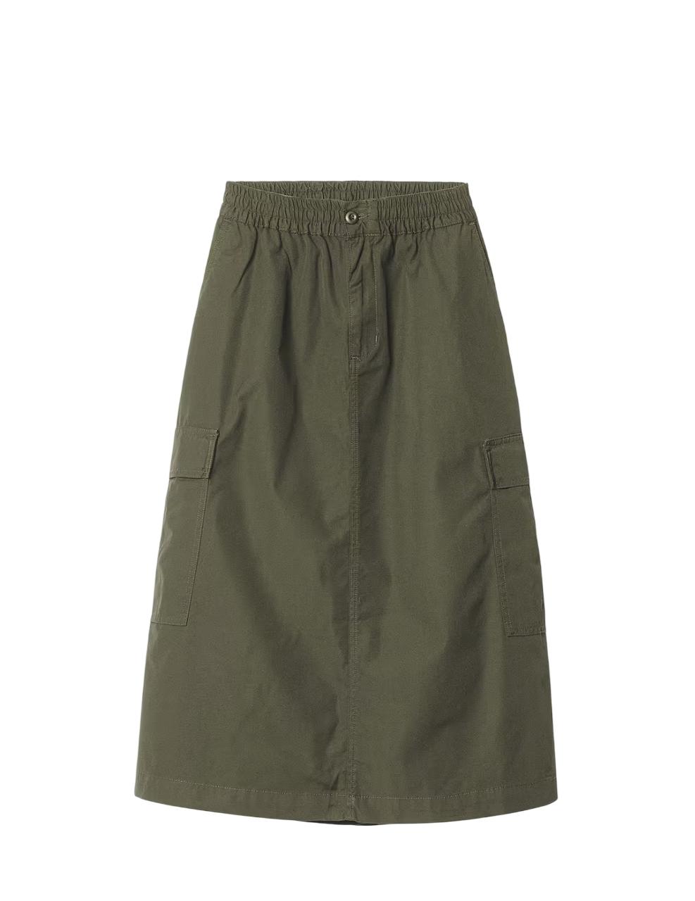 Falda Cahartt Wip Jet Cargo Verde Mujer
