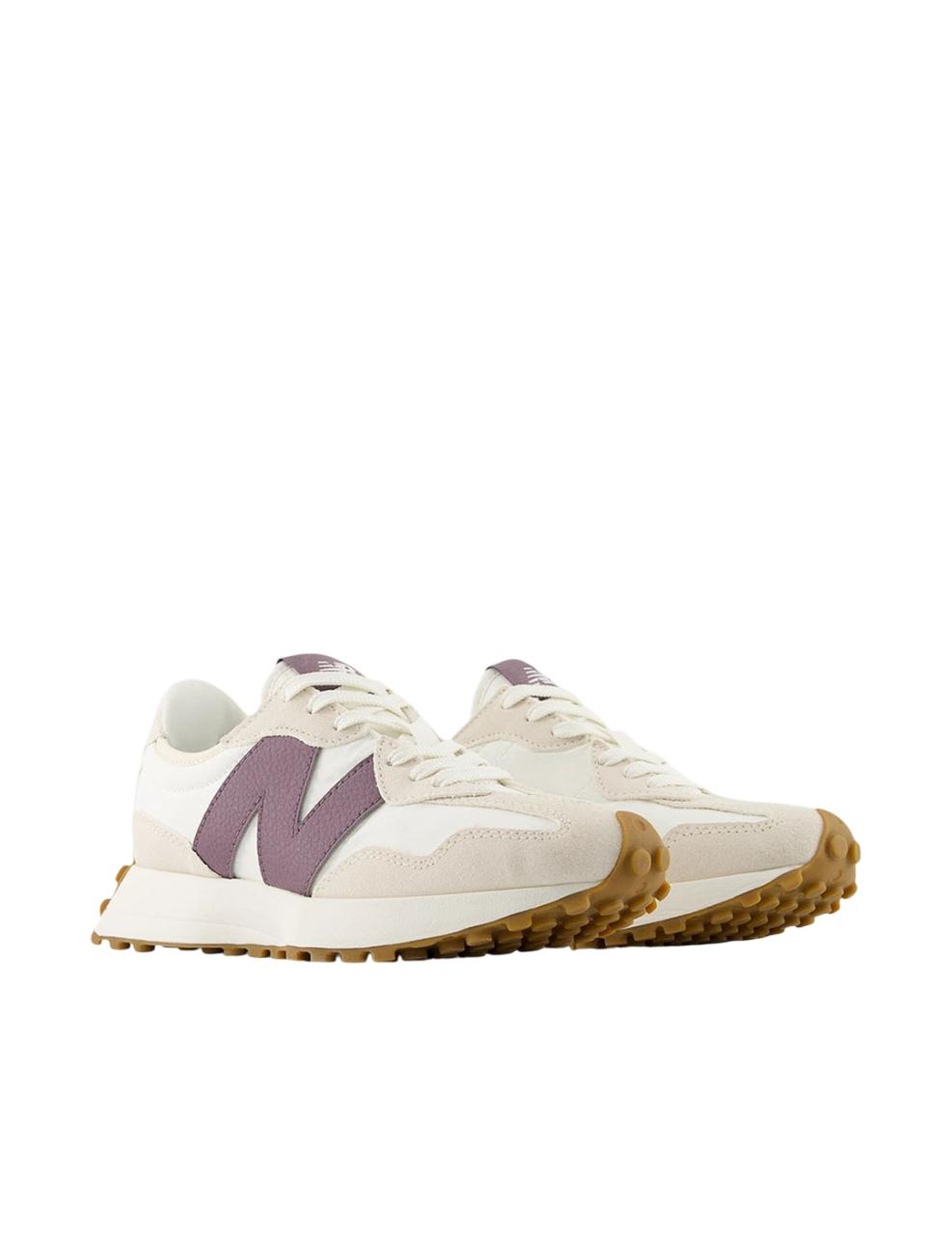 Zapatilla New Balance WS327 Beige Morado Mujer