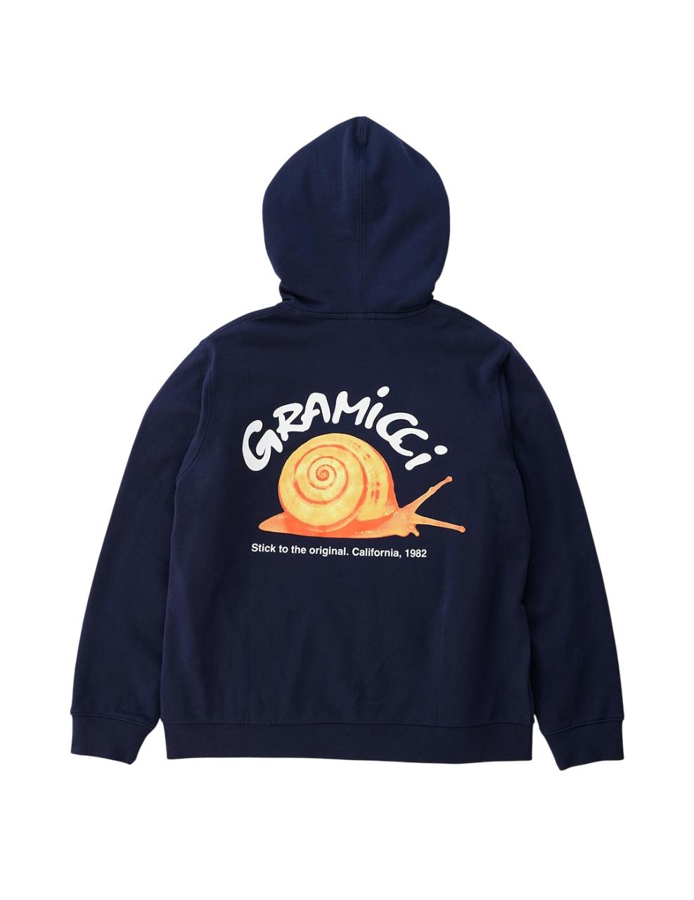 Sudadera Gramicci SNAIL HOODED Marino Hombre