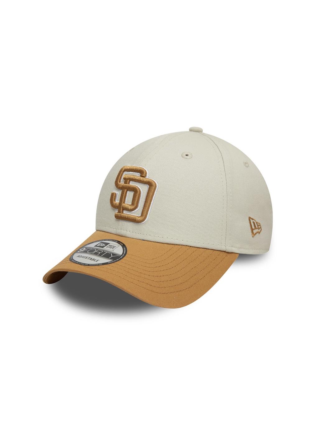 Gorra New Era PATCH 9FORTY Beige Naranja Unisex