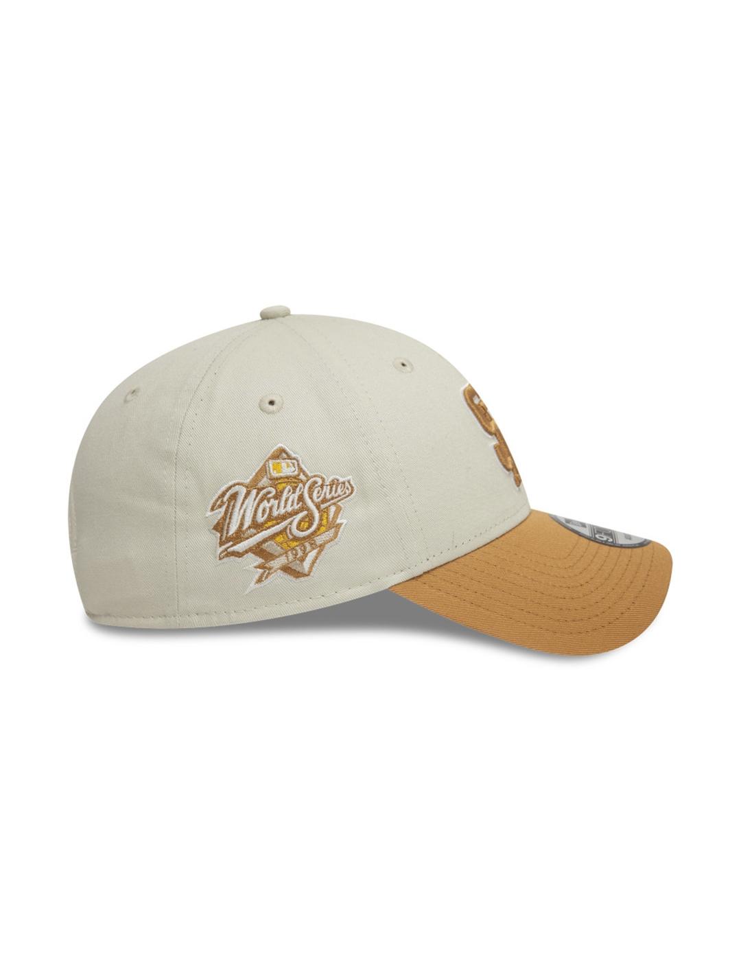 Gorra New Era PATCH 9FORTY Beige Naranja Unisex